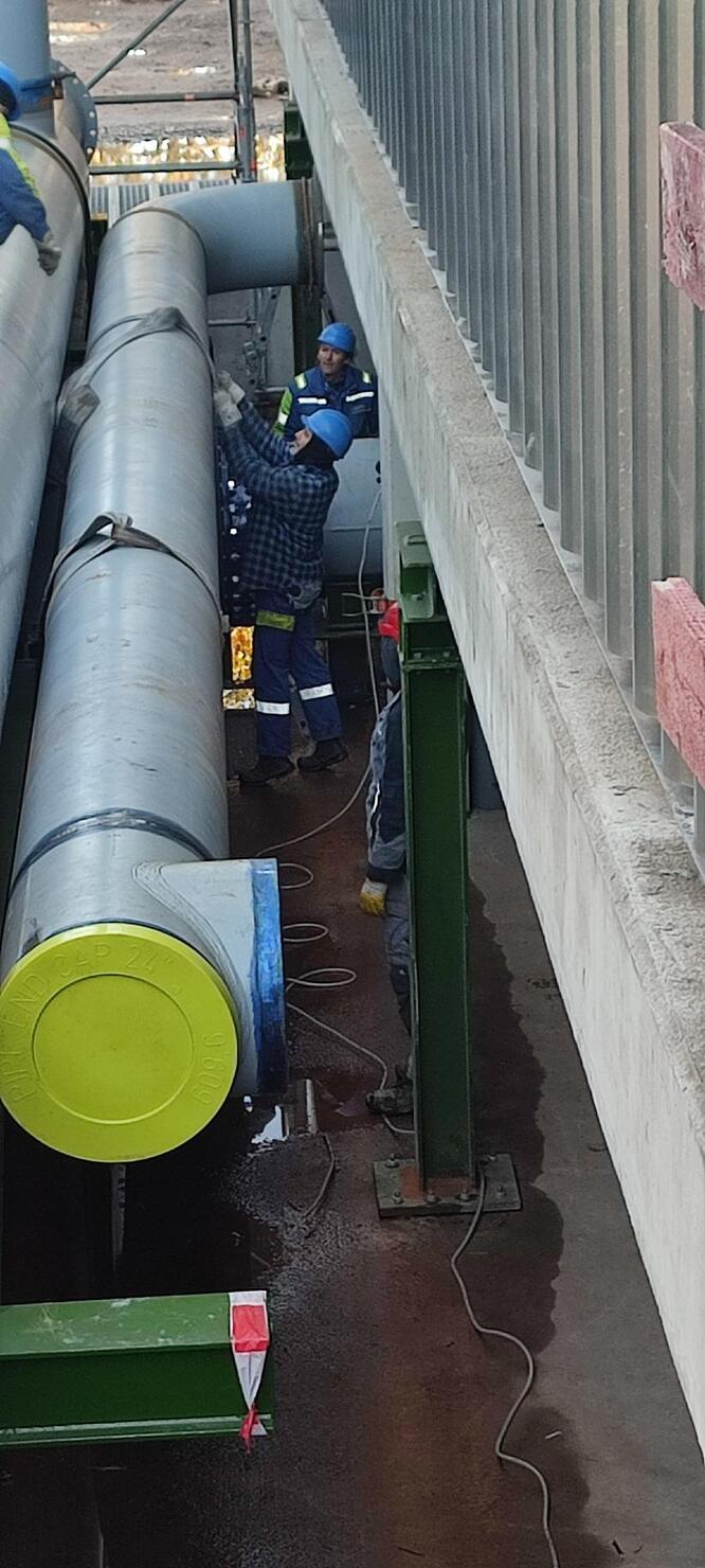 Montagearbeiten an Rohrleitungen