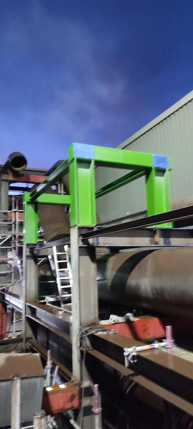 Stahlkonstruktion Rohrbrücke